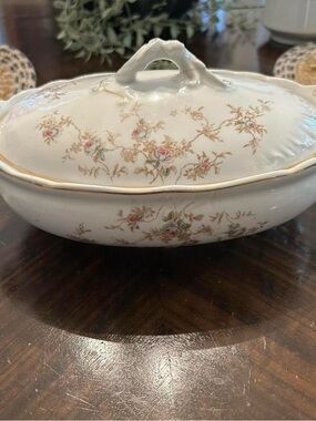 Floral China Casserole Dish